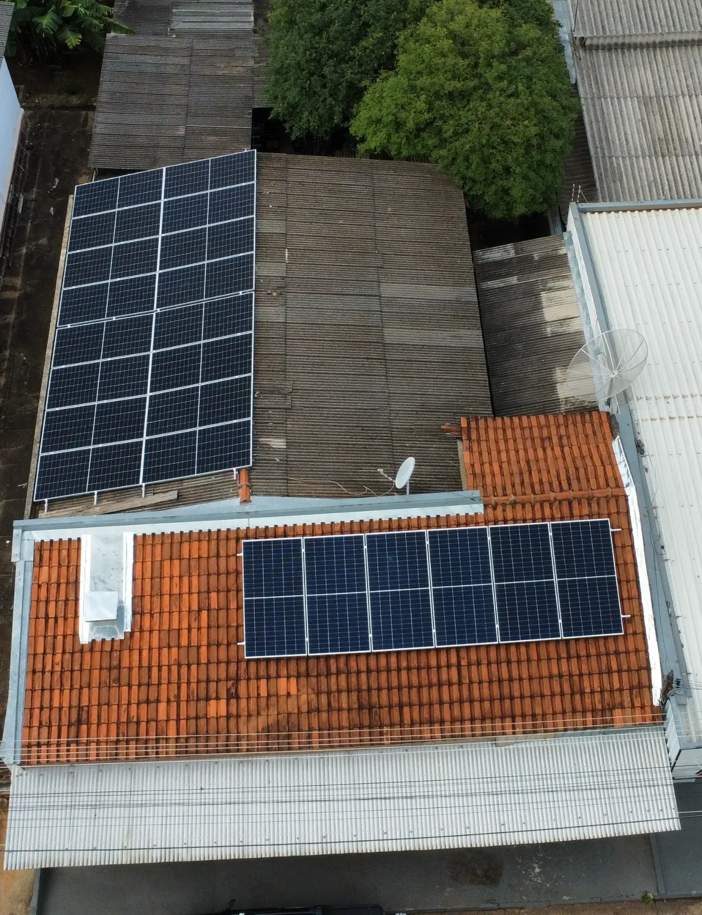 Ilustração de imóvel em Adamantina com sistema de energia solar